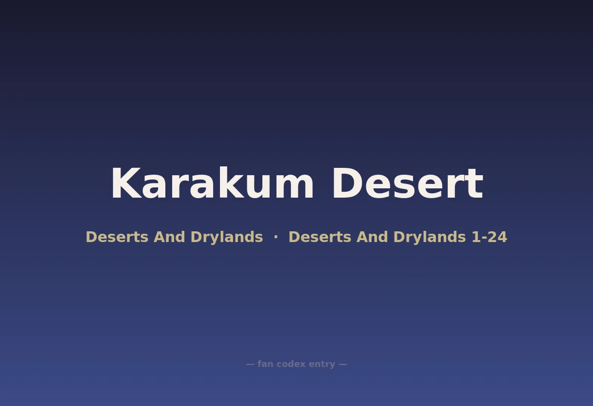 Karakum Desert