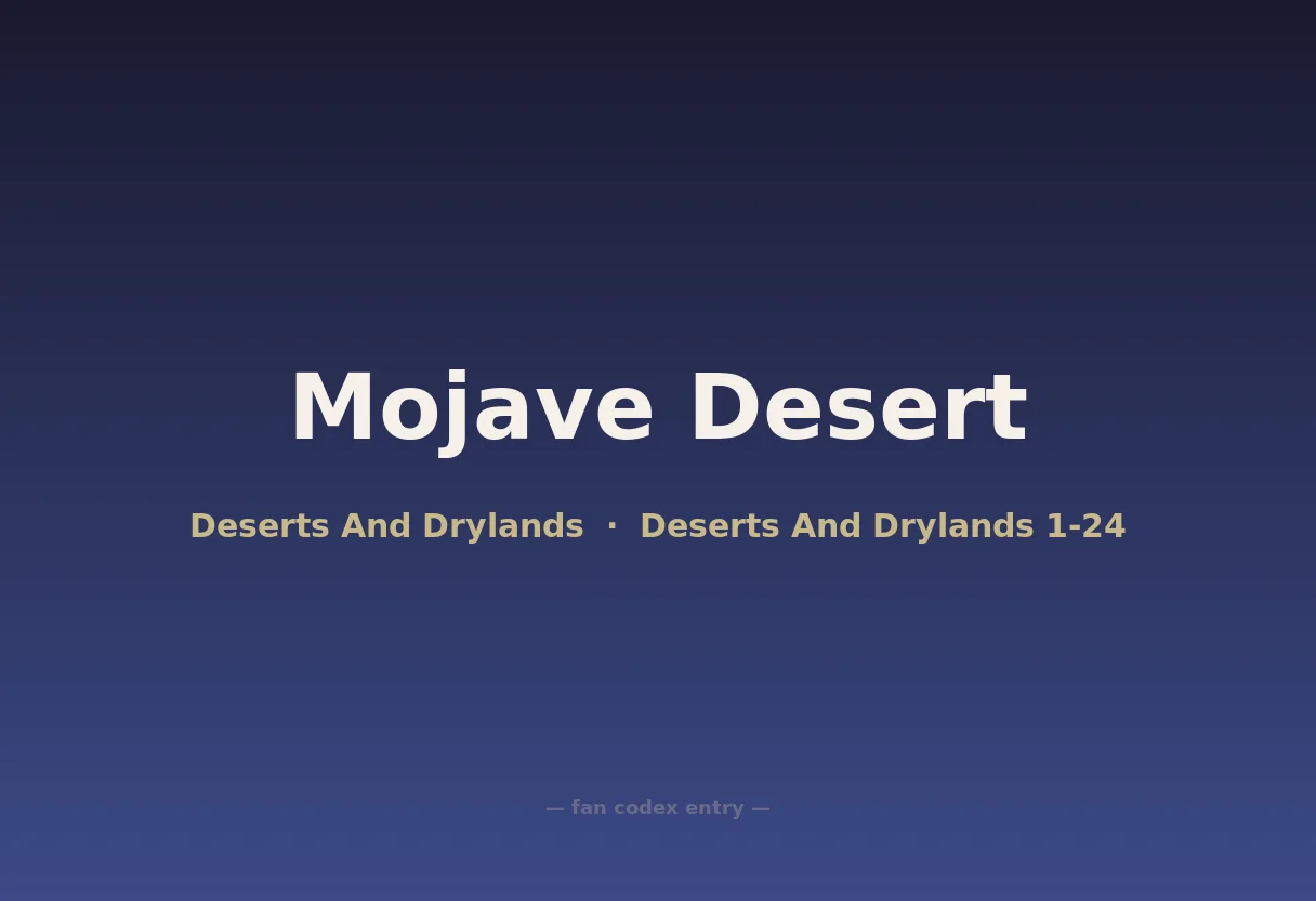 Mojave Desert
