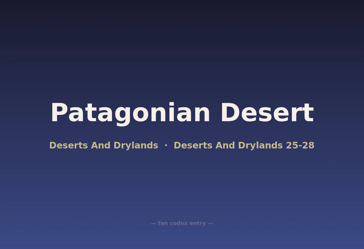 Patagonian Desert
